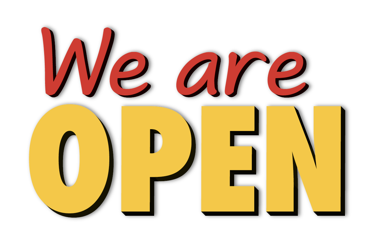 we are open graphic